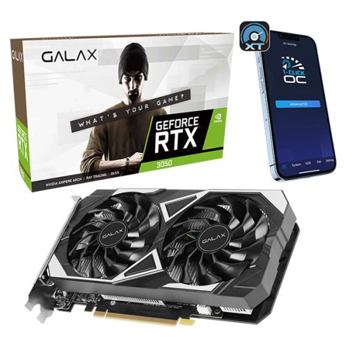 GALAX GeForce RTX 3050 EX DVI 6GB NVIDIA Graphics Card