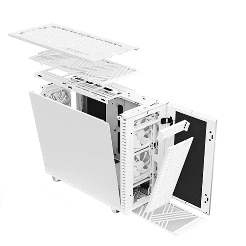 FRACTAL DESIGN Define 7 EATX Mid Tower Cabinet (White Solid)