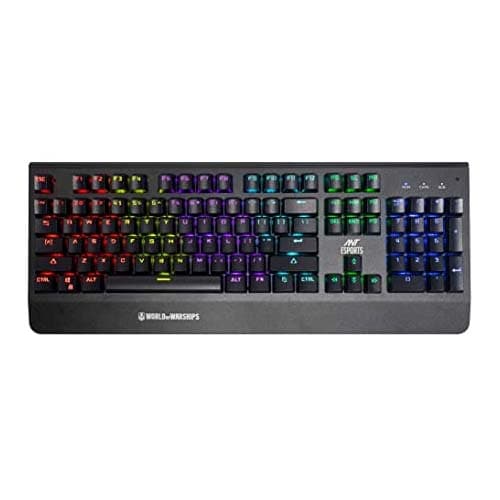 ANT ESPORTS MK3400 V2 Full Size RGB Mechanical Wired Gaming Keyboard (Red Switch) ( Linear Switch) (MK3400W-V2)