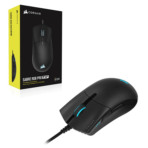 CORSAIR SABRE Pro Ultra Light Wired Ergonomic FPS / MOBA Gaming Mouse ( 18000DPI / 6 macro Buttons ) ( Black )