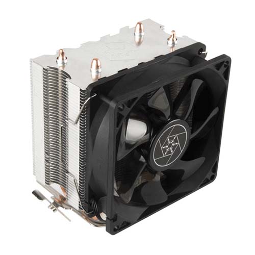 SILVERSTONE KR03 Blue LED Single Tower Air Cooler (Black)