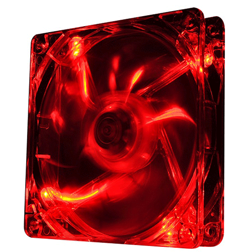 THERMALTAKE Pure 12 Series 120mm RGB Red LED Cabinet Fan (Black) (Single Pack)