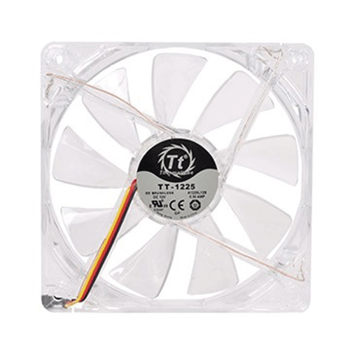 THERMALTAKE Pure 12 Series 120mm RGB Red LED Cabinet Fan (Black) (Single Pack)