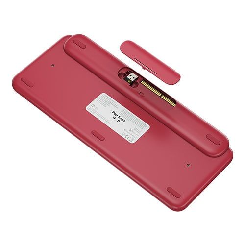 LOGITECH POP Keys 60% Semi Mechanical Wireless Keyboard ( Rose ) ( Brown Switch )