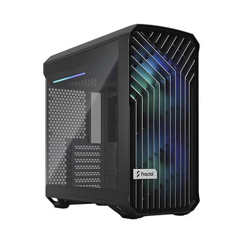 FRACTAL DESIGN Torrent Compact RGB Light Tint EATX Mid Tower Cabinet (Black)