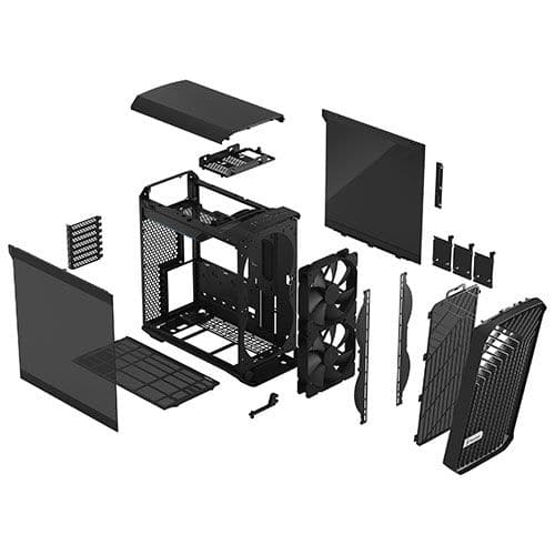 FRACTAL DESIGN Torrent Compact Dark Tint EATX Mid Tower Cabinet (Black)