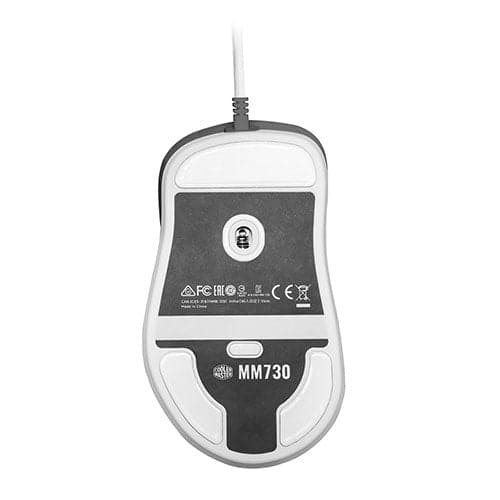 COOLER MASTER MM730 Wired Ergonomic Gaming Mouse ( M MM-730-WWOL1 ) ( 16000DPI / 6 Macro Buttons ) ( White )