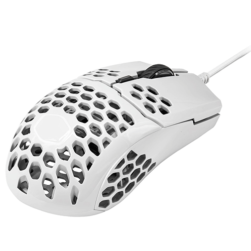 COOLER MASTER MM710 Wired Ambidextrous Gaming Mouse ( MM-710-WWOL1 ) ( 16000DPI / 6 macro Buttons ) ( Matte White )