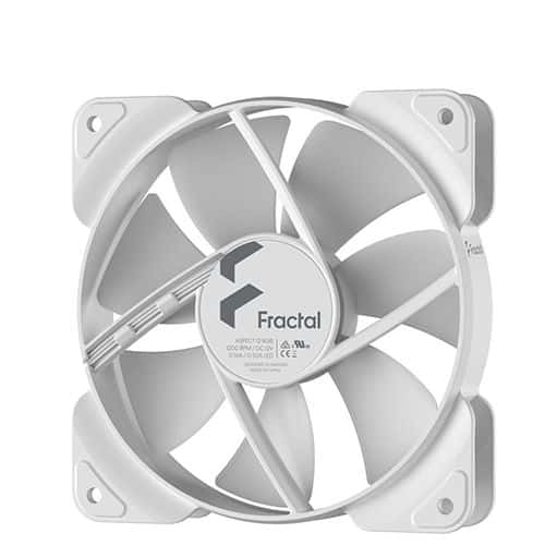 FRACTAL DESIGN Aspect 12 RGB White Frame 120mm Cabinet Fan (White) (Single Pack)
