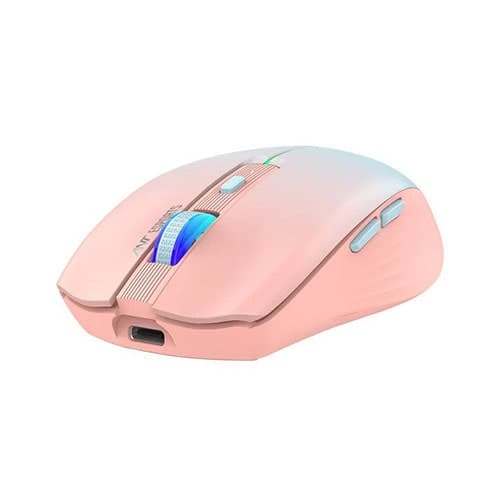 ANT ESPORTS GM400W Wireless Ambidextrous RGB Gaming Mouse ( GM400W-RGB-ROSE-FOG ) ( 3200DPI / 6 Macro Buttons ) ( Rose Frog )