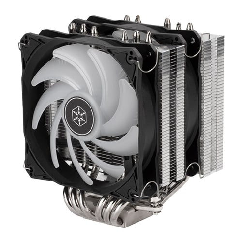 SILVERSTONE Hydrogon D120 ARGB Dual Tower CPU Air Cooler (Black)