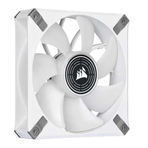 CORSAIR ML120 Elite 120mm White Premium PWM Magnetic Levitation Cabinet Fan (White) (Single Pack)