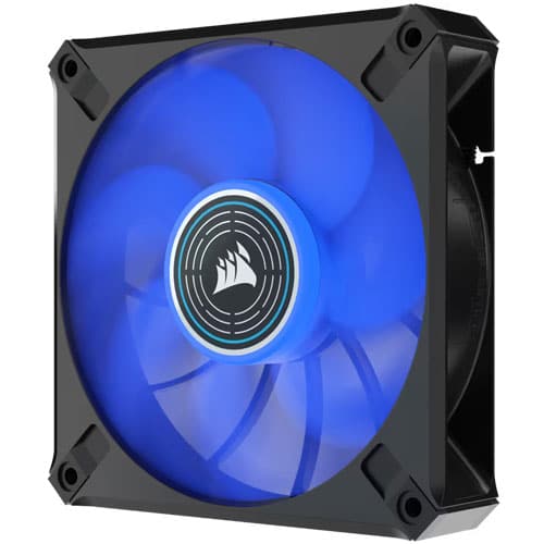 CORSAIR ML120 Elite 120mm Blue Premium PWM Magnetic Levitation Cabinet Fan (Black) (Single Pack)