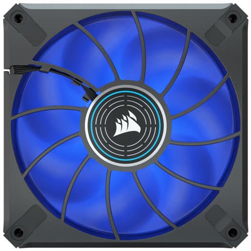 CORSAIR ML120 Elite 120mm Blue Premium PWM Magnetic Levitation Cabinet Fan (Black) (Single Pack)