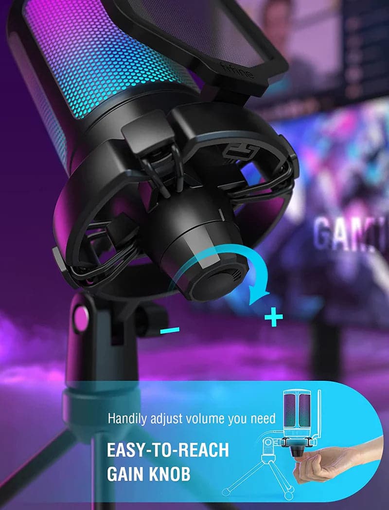 FIFINE Ampligame A6V USB Gaming Microphone ( Black )