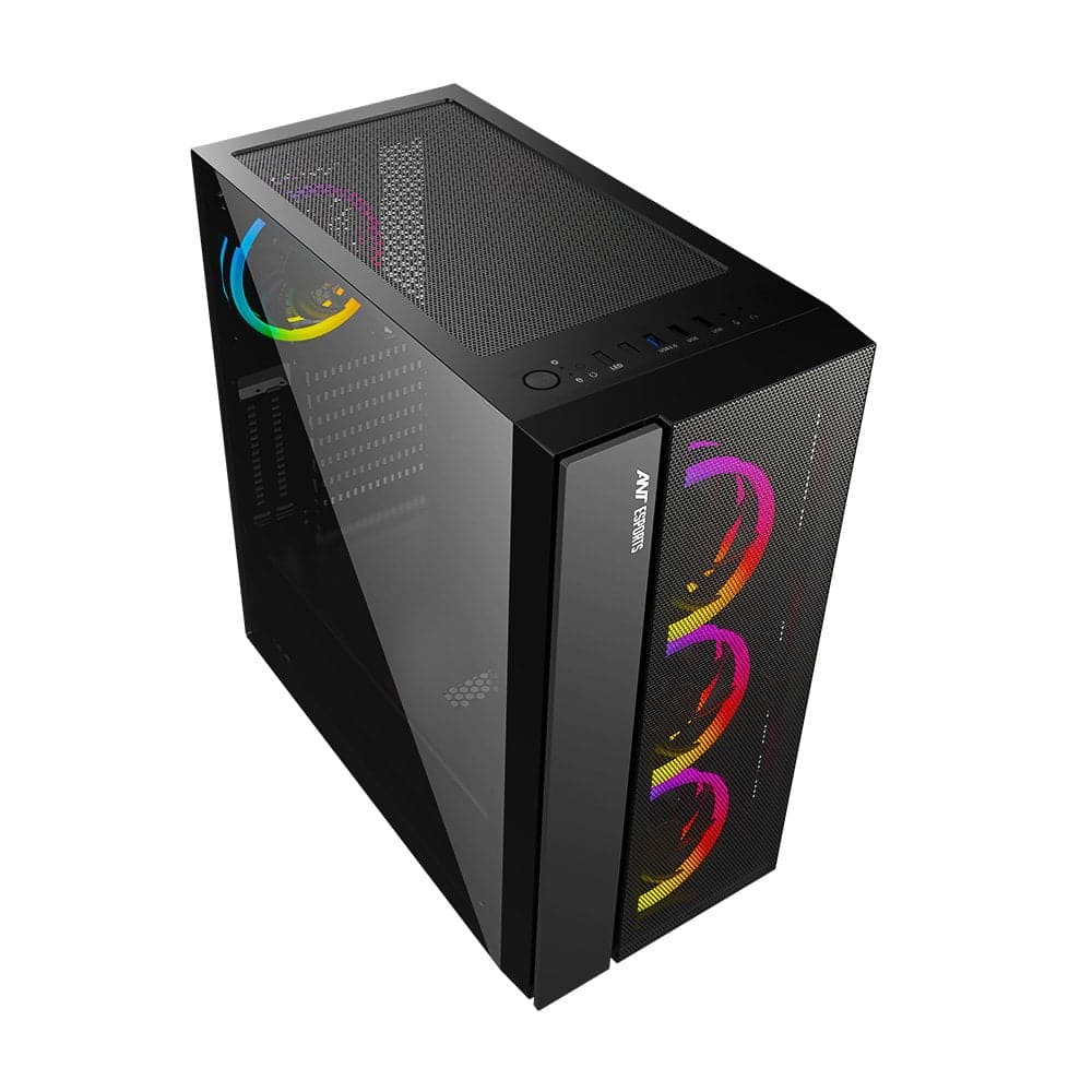 ANT ESPORTS ICE-511MT RGB EATX Mid Tower Cabinet (Black)