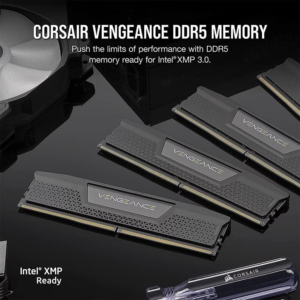 CORSAIR Vengeance 64GB ( 32GB x 2 ) 5200MHz DDR5 RAM ( Black ) ( CL40 )