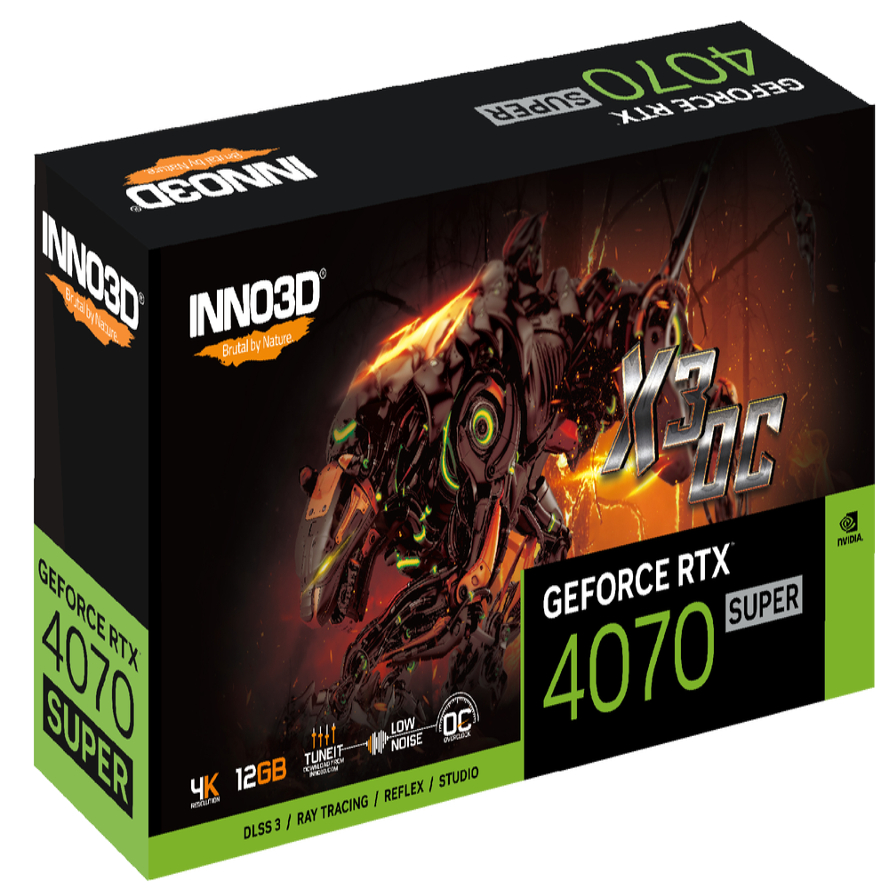 INNO3D GeForce RTX 4070 Super X3 OC 12GB Nvidia Graphic Card