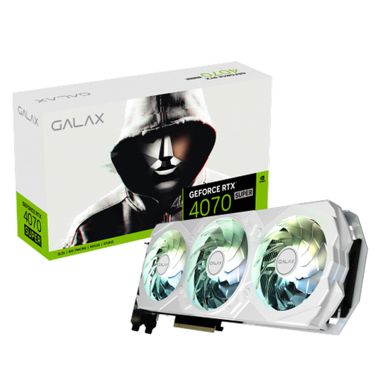 GALAX GeForce RTX 4070 Super EX Gamer White (1-Click OC) 12GB Nvidia Graphic Card