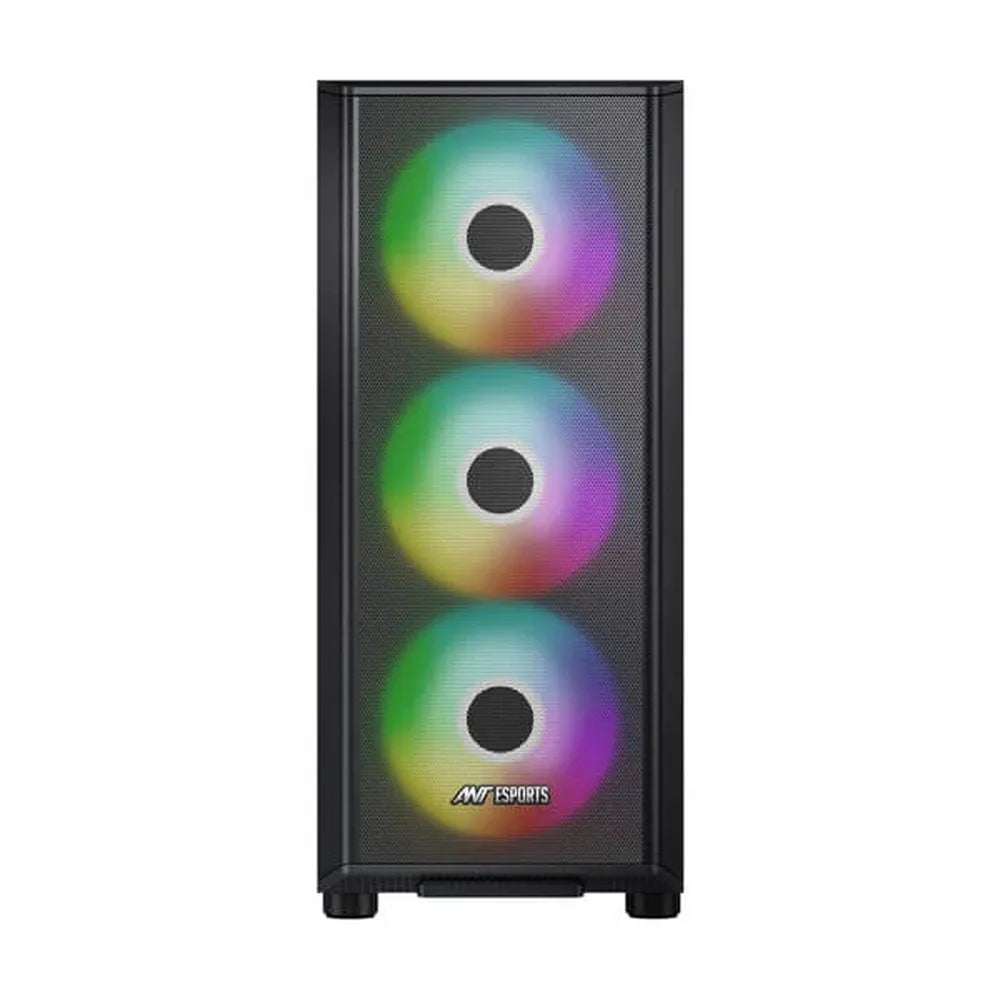 ANT ESPORTS 411 Air ARGB EATX Mid Tower Cabinet (Black)