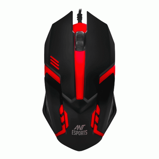 ANT ESPORTS GM45 Wired Ergonomic Gaming Mouse ( GM45 ) ( 3600DPI / 3 Macro Buttons ) ( Black )