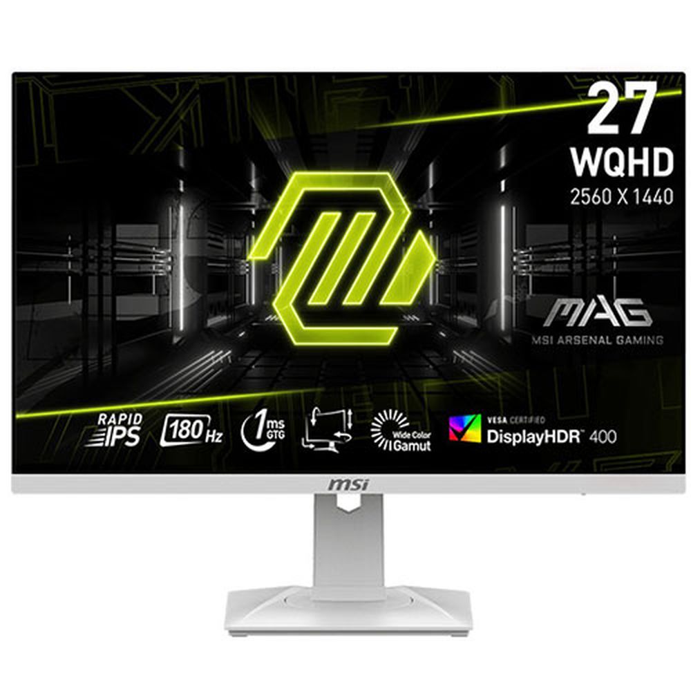 MSI MAG 274QRFW 27 Inch WQHD 180Hz IPS Panel 150% SRGB 1ms Adaptive Sync IPS Gaming Monitor
