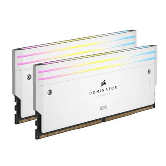 CORSAIR Dominator Titanium RGB 96GB ( 48GB x 2 ) 6600MHz DDR5 RAM (White) ( CL32 )