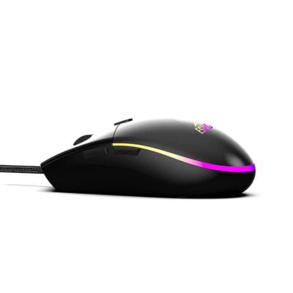 ANT ESPORTS GM60 Wired Ambidextrous Optical Gaming Mouse ( GM60 ) (3600DPI / 6 Macro Buttons ) ( Black )