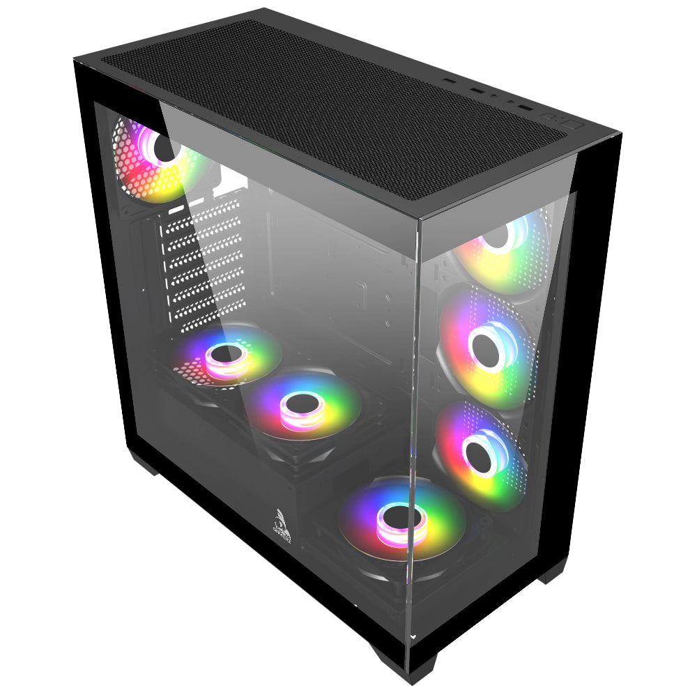 TAG Gamerz Luminor ARGB ATX Mid Tower Cabinet (Black)