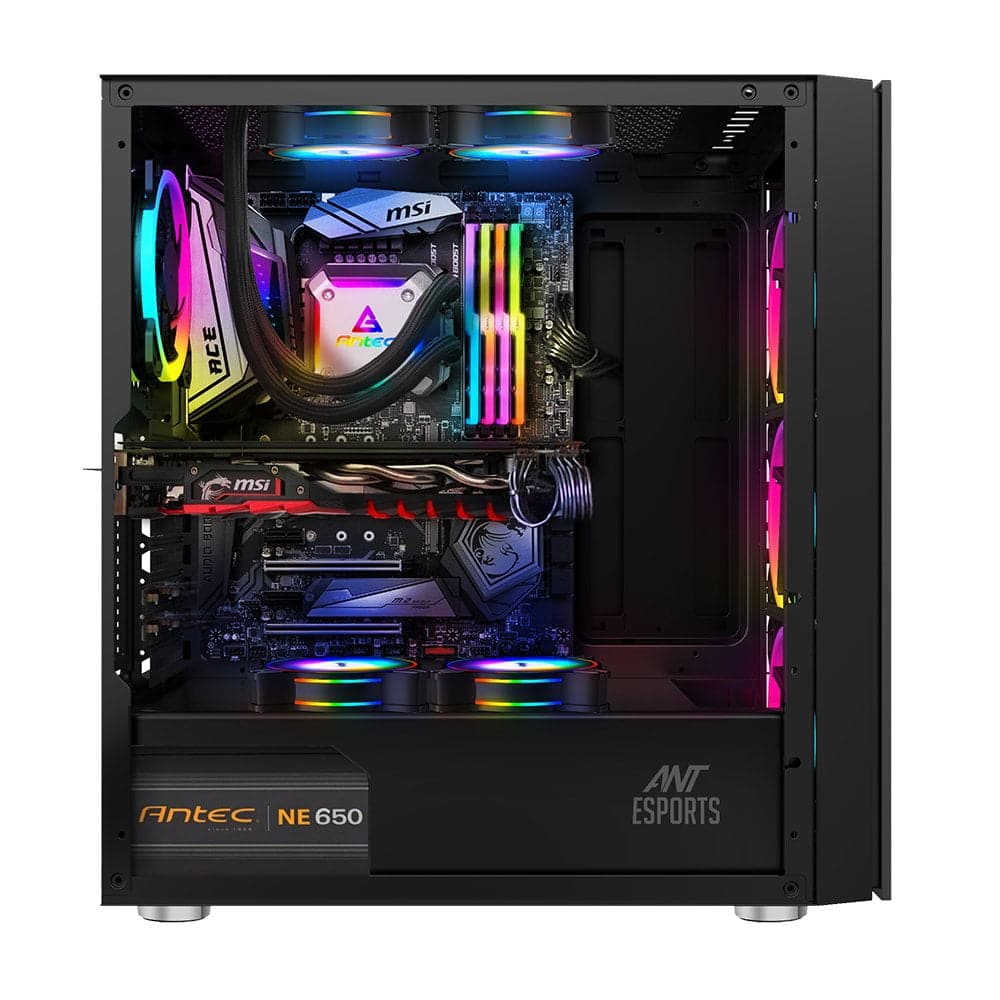ANT ESPORTS ICE-511MT RGB EATX Mid Tower Cabinet (Black)