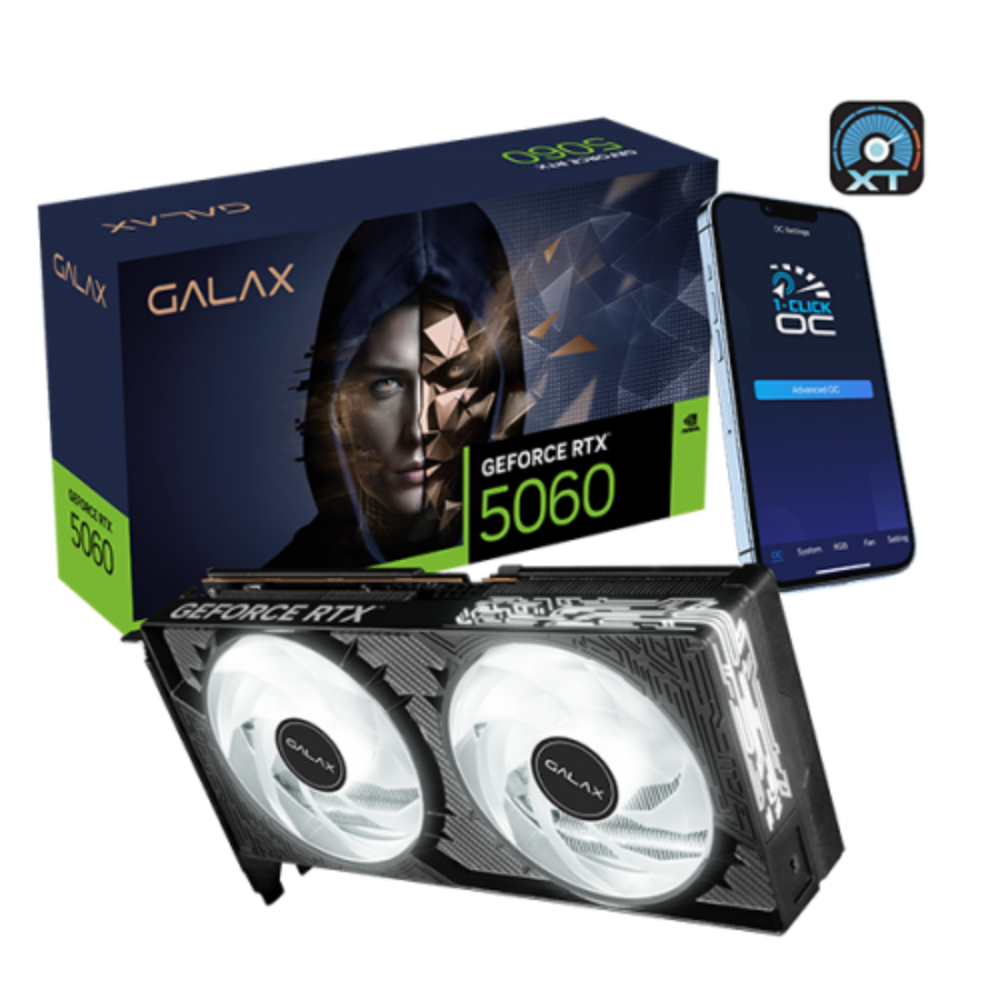 GALAX GeForce RTX 5060 1-Click OC Launch Editions 8GB Nvidia Graphic Card