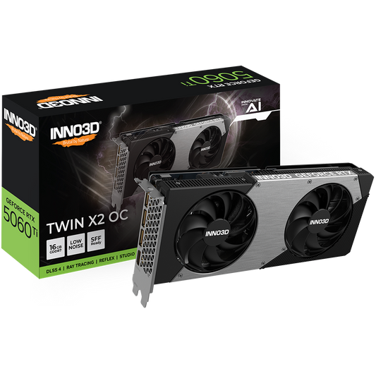 INNO3D GeForce RTX 5060 Ti Twin X2 OC SFF 16GB Nvidia Graphic Card