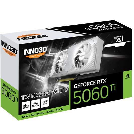 INNO3D GeForce RTX 5060 Ti Twin X2 OC White 16GB Nvidia Graphic Card