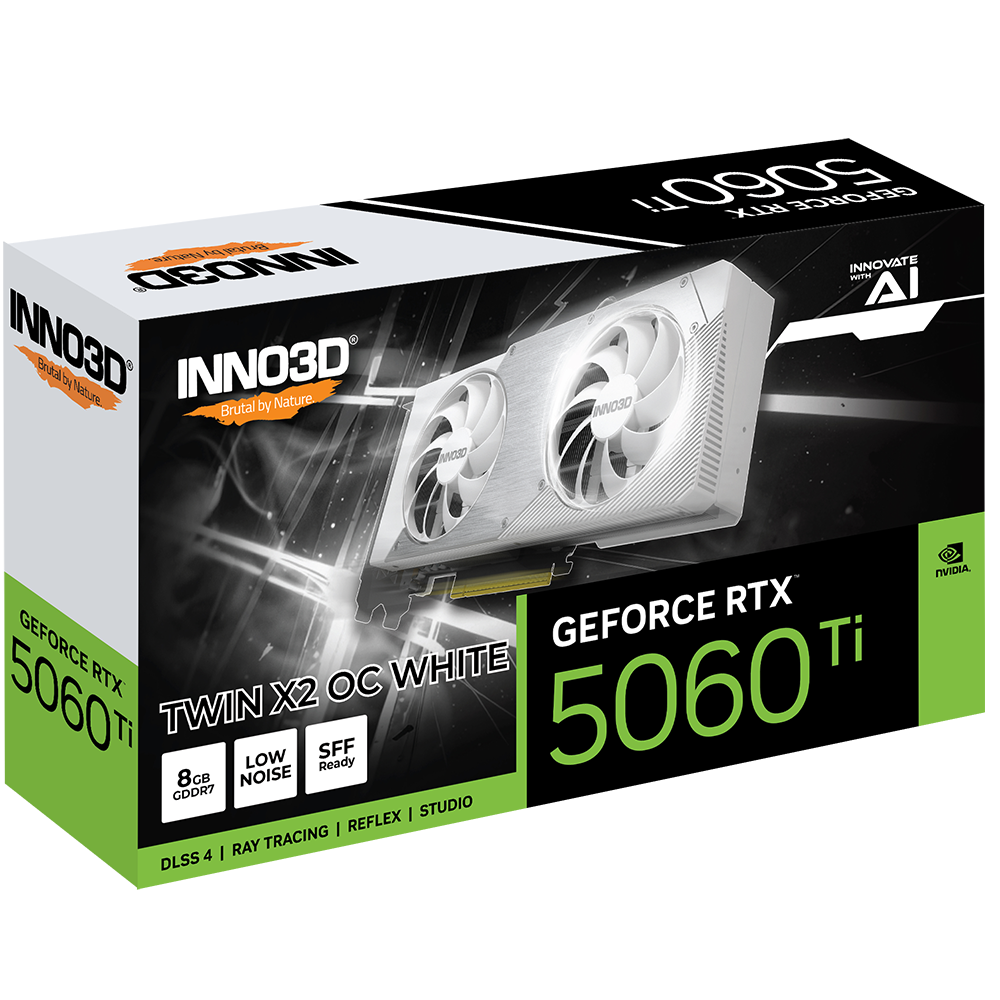 INNO3D GeForce RTX 5060 Ti Twin X2 OC White 8GB Nvidia Graphic Card