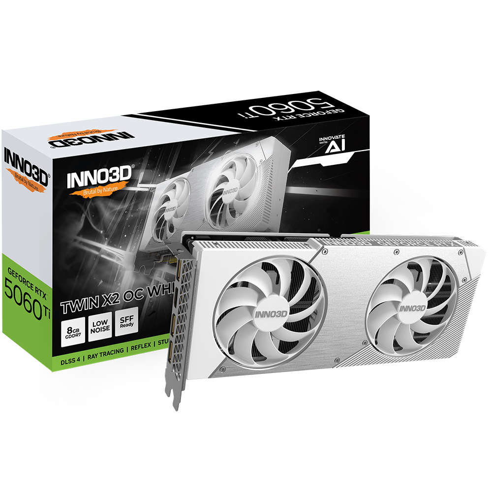 INNO3D GeForce RTX 5060 Ti Twin X2 OC White 8GB Nvidia Graphic Card