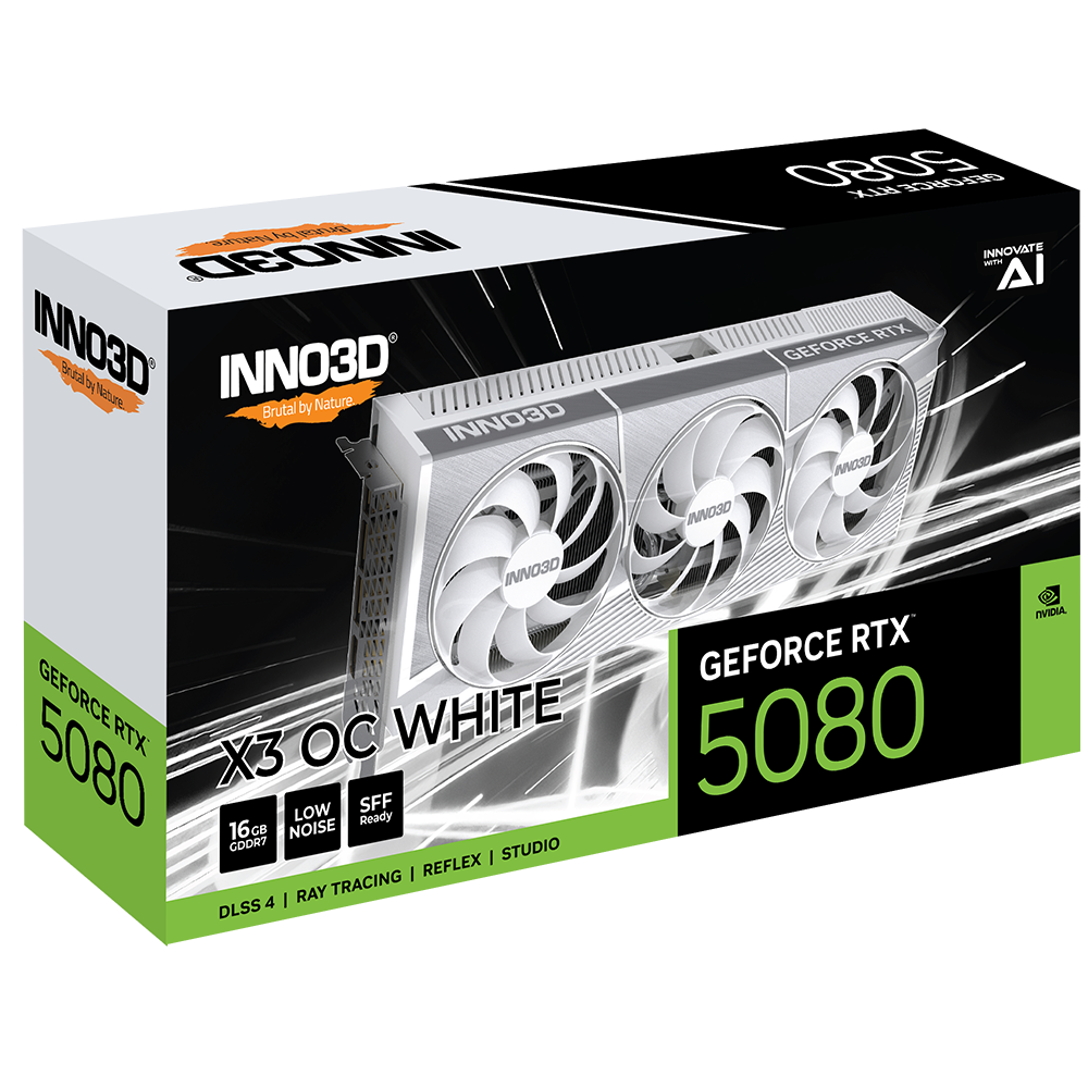 INNO3D GeForce RTX 5080 X3 OC White 16GB Nvidia Graphic Card