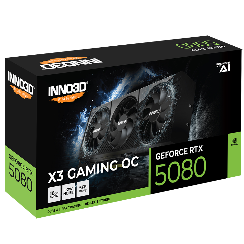 INNO3D GeForce RTX 5080 X3 Gaming OC 16GB Nvidia Graphic Card
