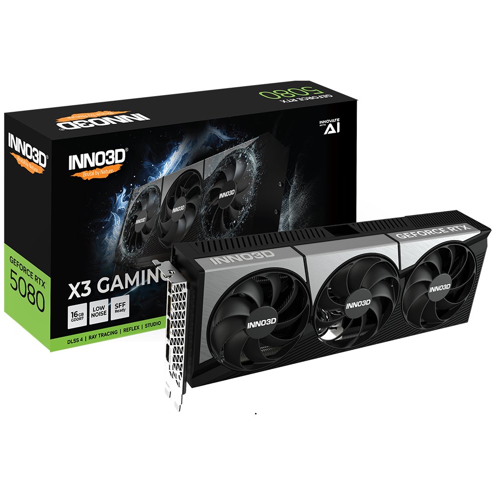 INNO3D GeForce RTX 5080 X3 Gaming OC 16GB Nvidia Graphic Card