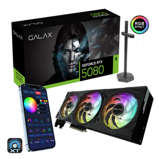 GALAX Geforce RTX 5080 EX Gamer 1 Click OC 16GB NVIDIA Graphic Card