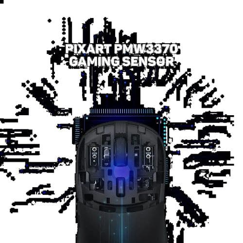 COSMIC BYTE Kilonova 3370IC Pro X-Light Wireless Ambidextrous Gaming Mouse ( 2000DPI / 7 Macro Buttons ) ( Black )