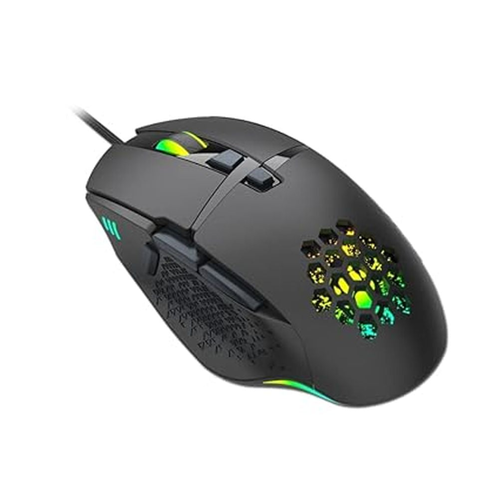 CLAW Dawon Wired Ergonomic Gaming Mouse ( 6400DPI / 7 Macro Buttons ) ( Black )