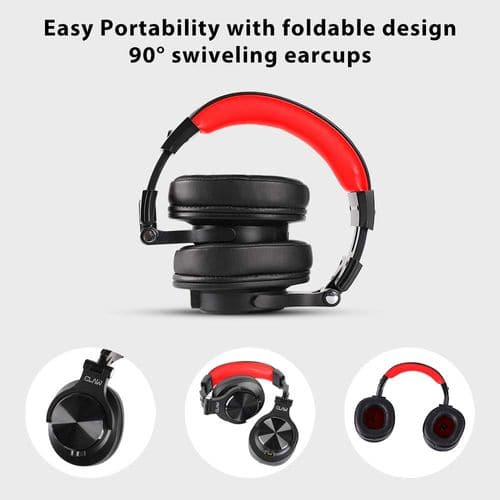 CLAW SM50 DJ Wired Stereo Gaming Headphone ( Black Red ) ( PC / Mobile )