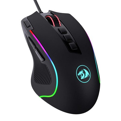 REDRAGON M612 Predator RGB Wired Ergonomic Gaming Mouse ( M612-RGB ) ( 4000DPI / 9 Macro Button ) ( Black )