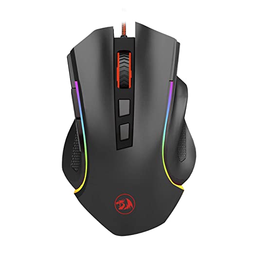 REDRAGON Griffin M607 Wired Ergonomic Gaming Mouse ( GRIFFIN M607 ) ( 7200DPI ) ( 8 Macro Button ) ( Black )