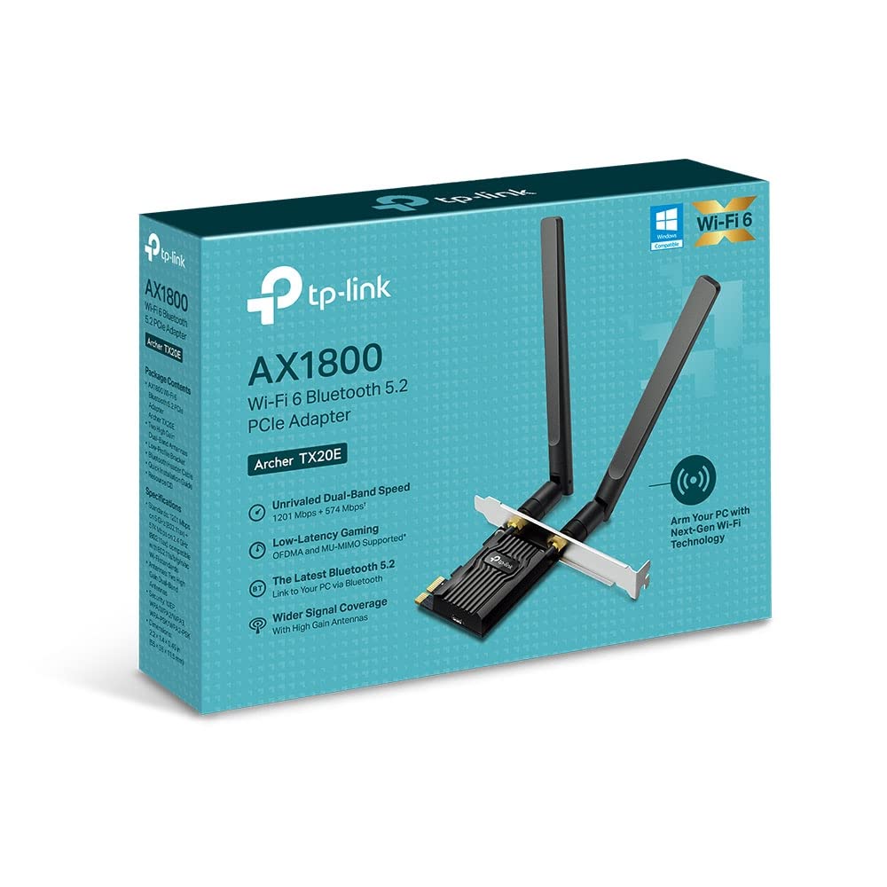 TP-LINK Archer TX20E AX1800 WIFI6 High Gain Bluetooth 5.2 Antennas