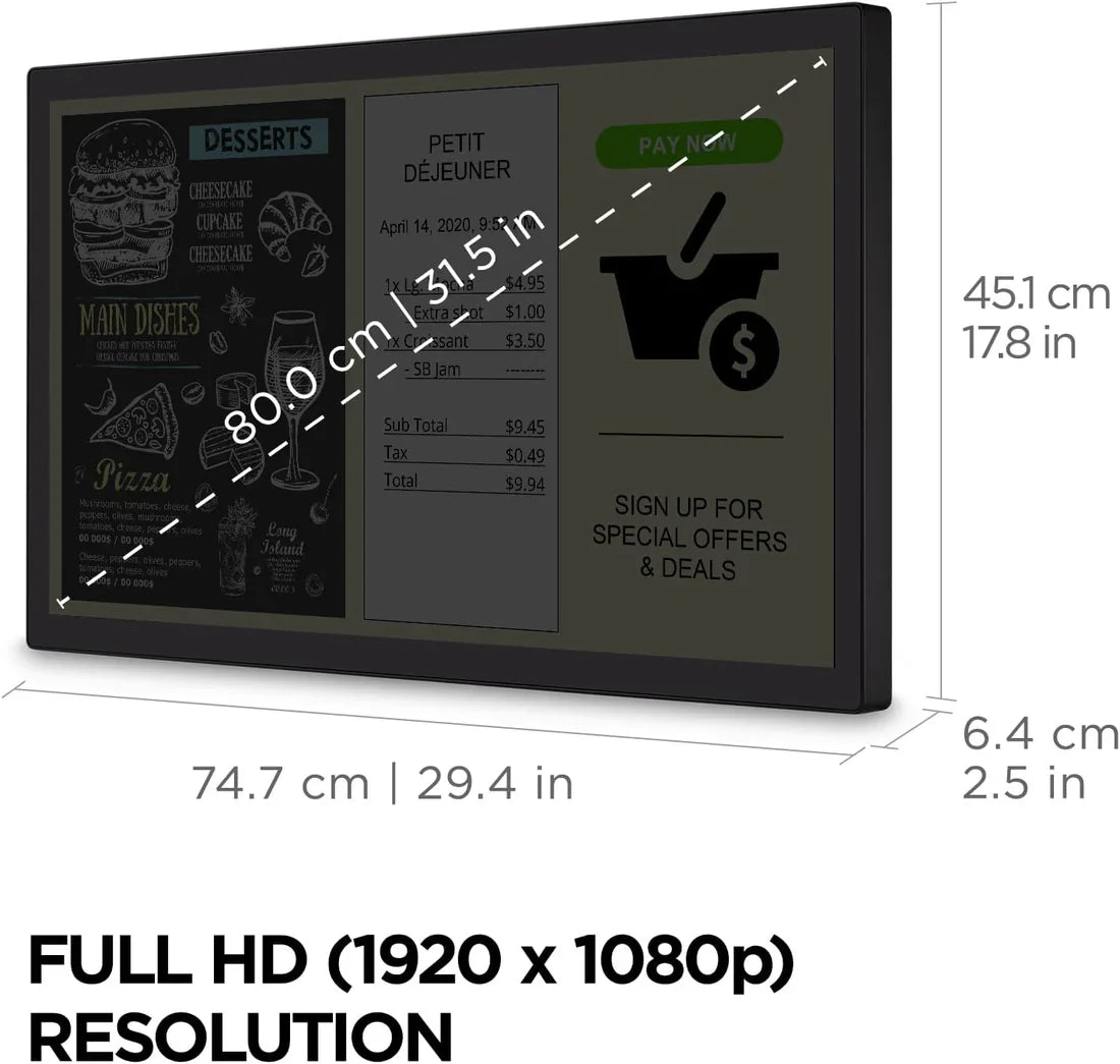 VIEWSONIC TD3207 32 Inch FHD 60Hz  IPS Panel 104% SRGB 5MS Adaptive Sync Gaming Monitor