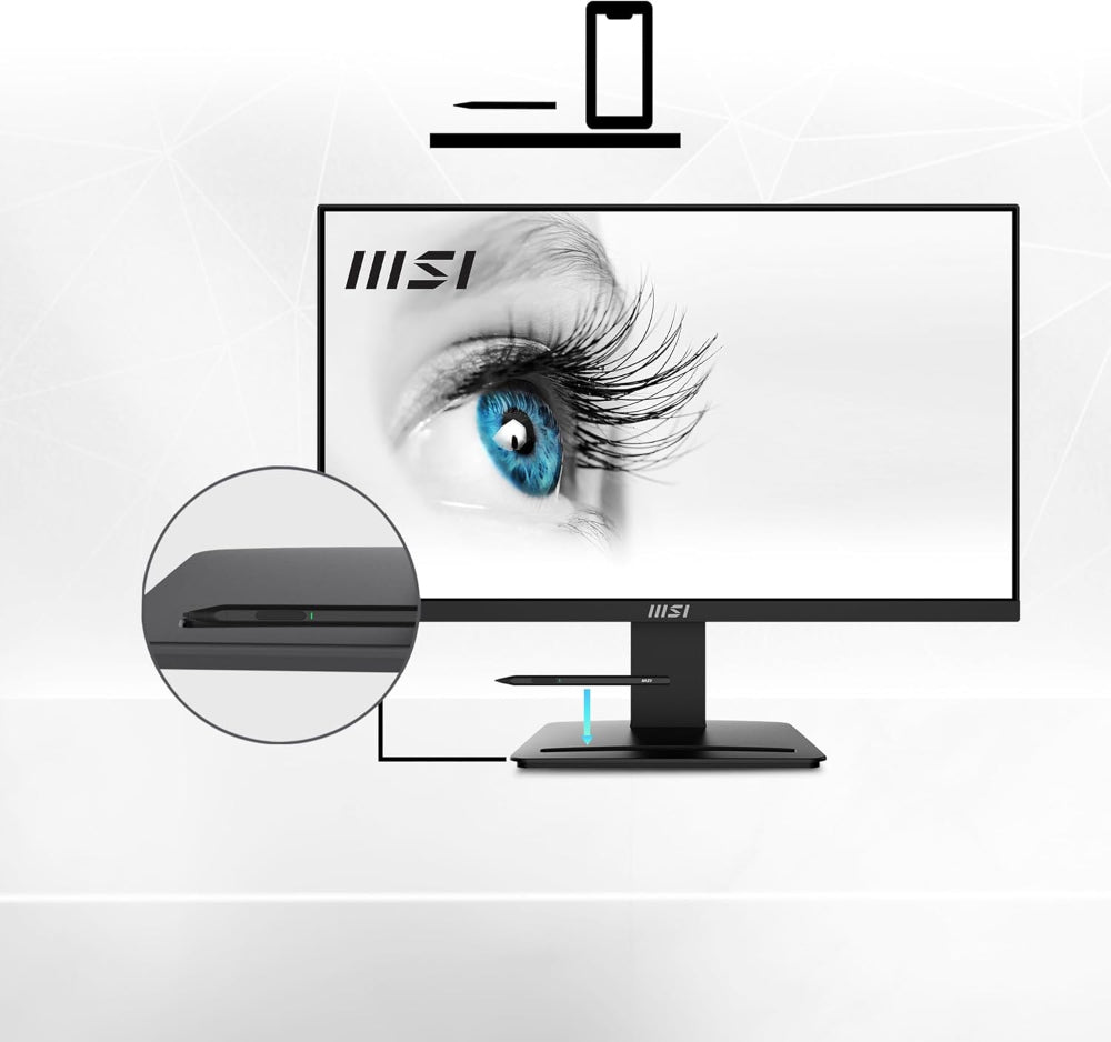 MSI PRO MP2412 24 Inch FHD 100Hz VA Panel 113% 1ms Adaptive Sync Business Monitor