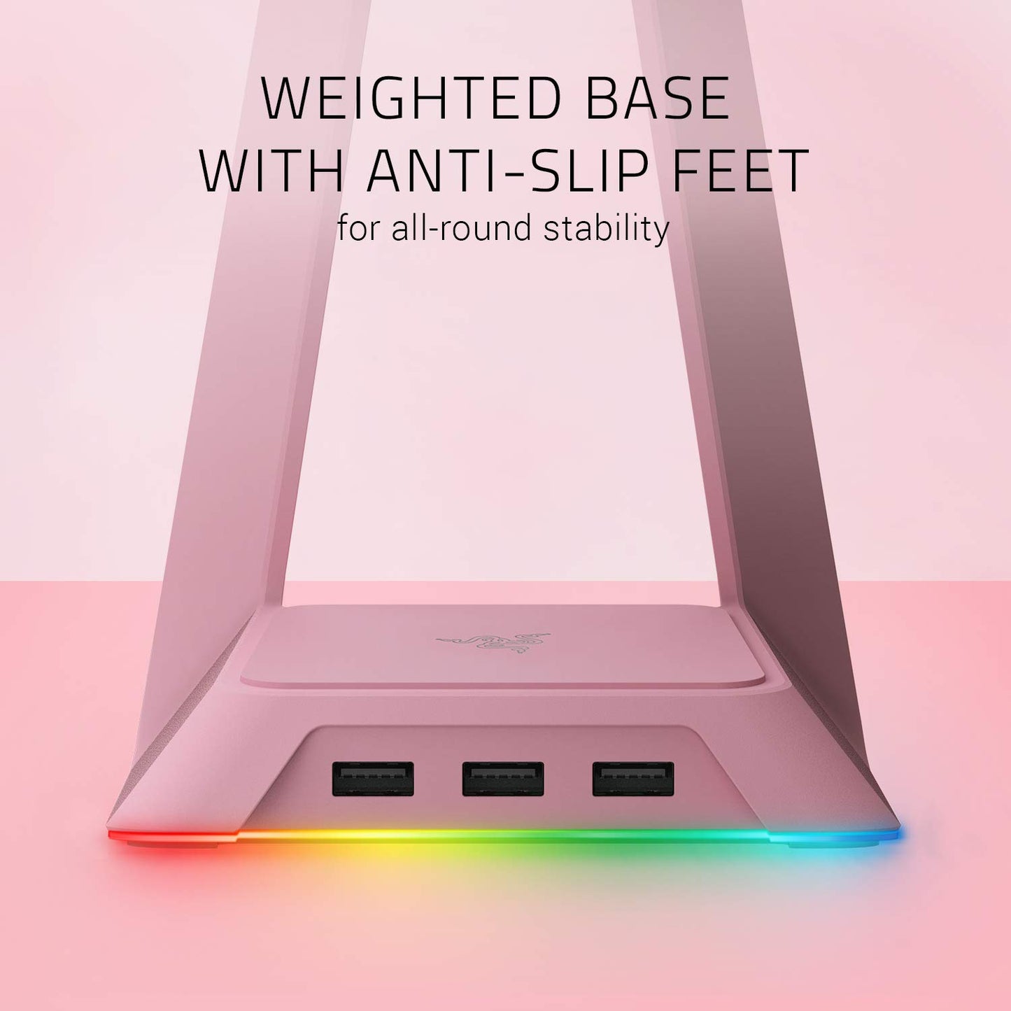 Razer Base Station Chroma Wired Headphone Stand (Quartz Pink)