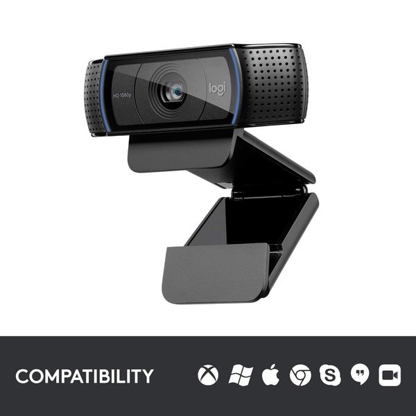 LOGITECH C920 HD Pro Webcam (Black)