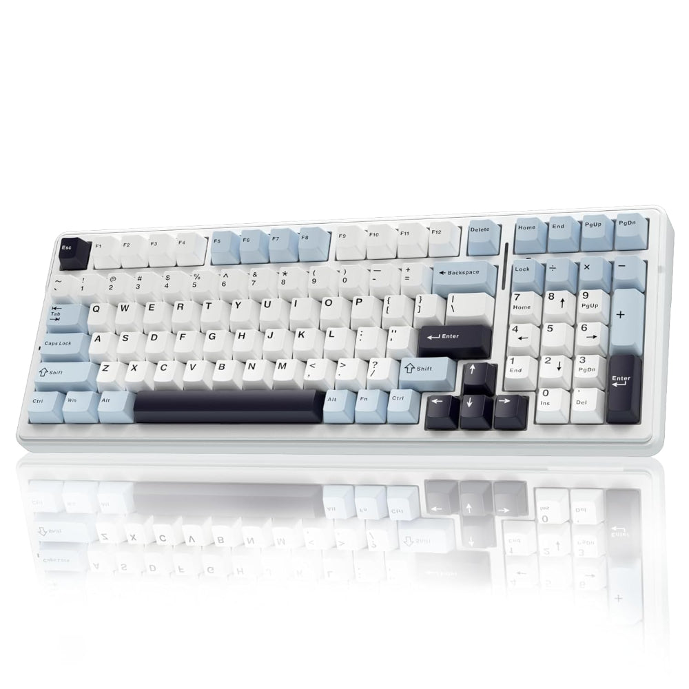 AULA F99 96% Wireless Membrane Gaming Keyboard ( Reaper Switch ) ( Ice Blue ) ( F99IUR )